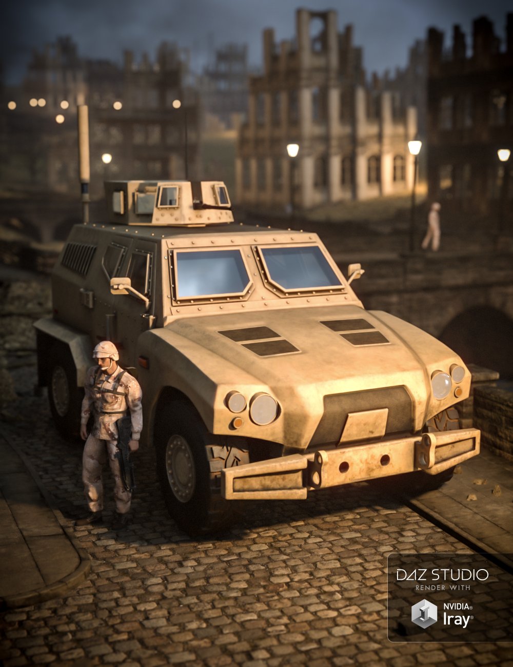 Army Hybrid Vehicle by: Porsimo, 3D Models by Daz 3D