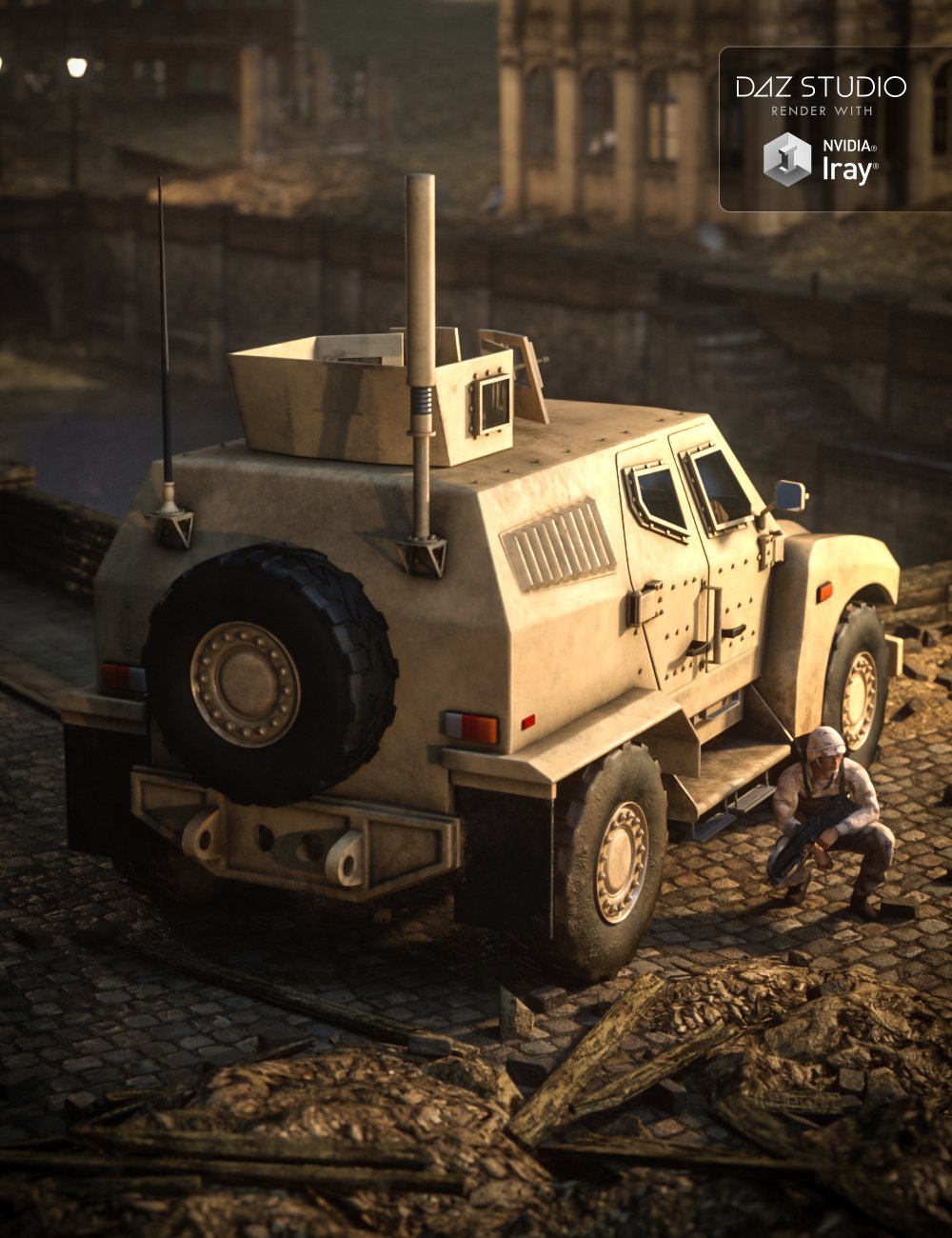 Army Hybrid Vehicle by: Porsimo, 3D Models by Daz 3D