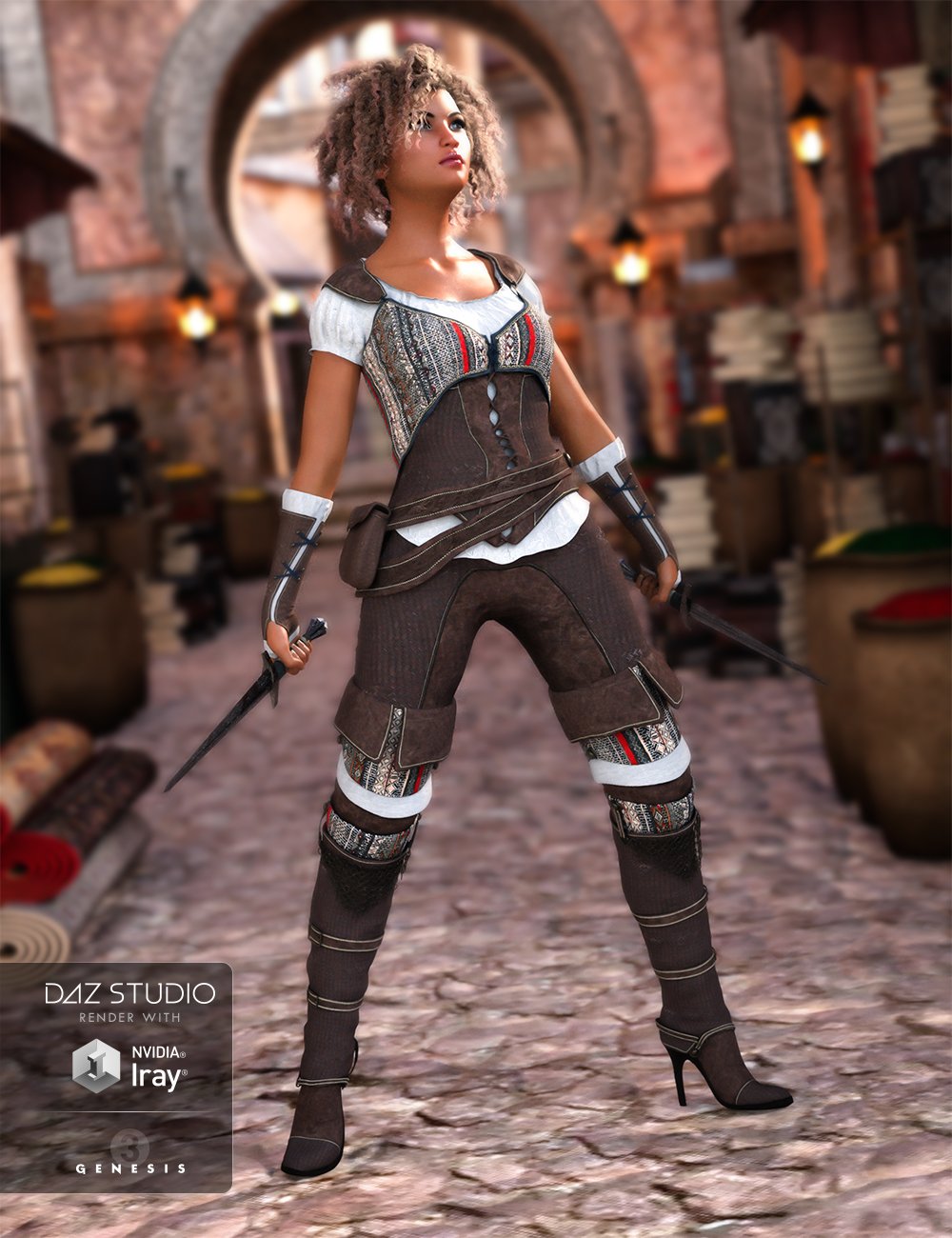 Shameless Rogue Outfit for Genesis 3 Female s Daz 3D