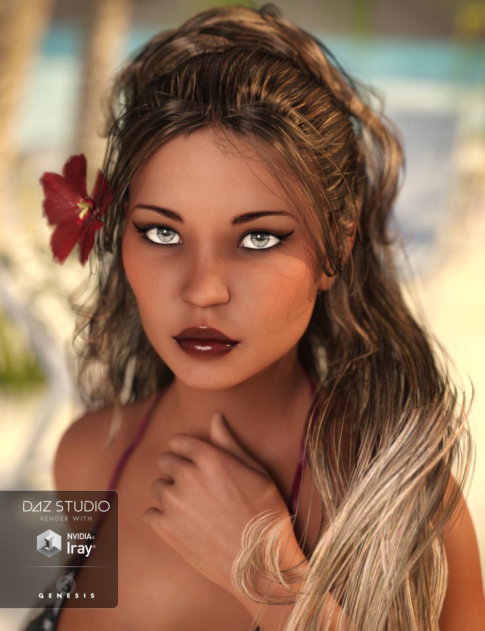 Lilinoe for Kalea 7 by: OziChick, 3D Models by Daz 3D