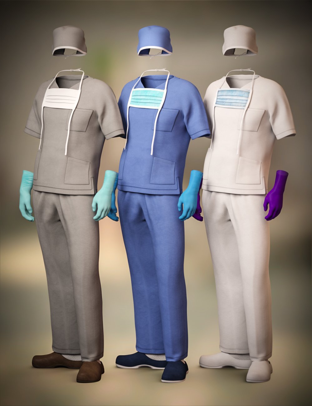 H&C Medical Scrubs Set for Genesis 3 Male(s) H&C Medical Scrubs Set for Genesis 3 Male(s) by: IH KangSarsa, 3D Models by Daz 3D
