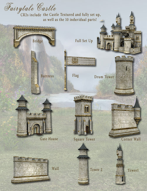 Fairytale Collection - Fairytale Castle Textures Fairytale Collection - Fairytale Castle Textures by: LaurieS, 3D Models by Daz 3D