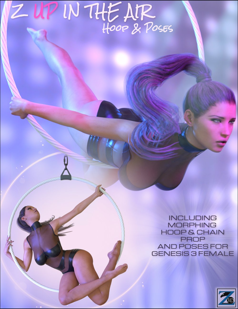 Z Up In The Air - Hoop & Poses by: Zeddicuss, 3D Models by Daz 3D