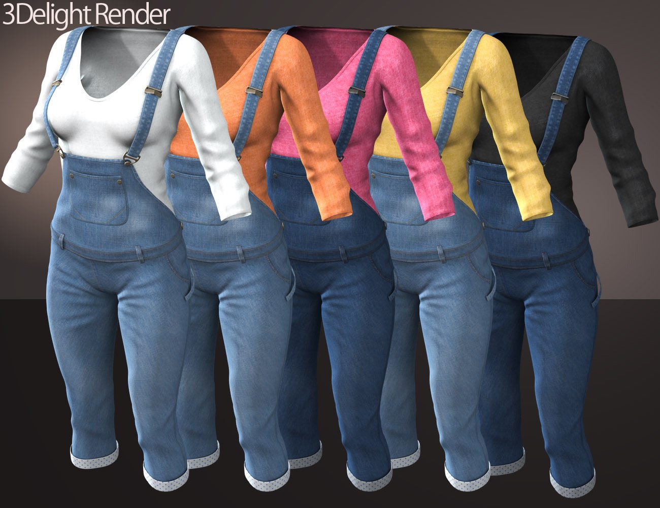 Stylish Overall for Genesis 3 Female(s) | Daz 3D