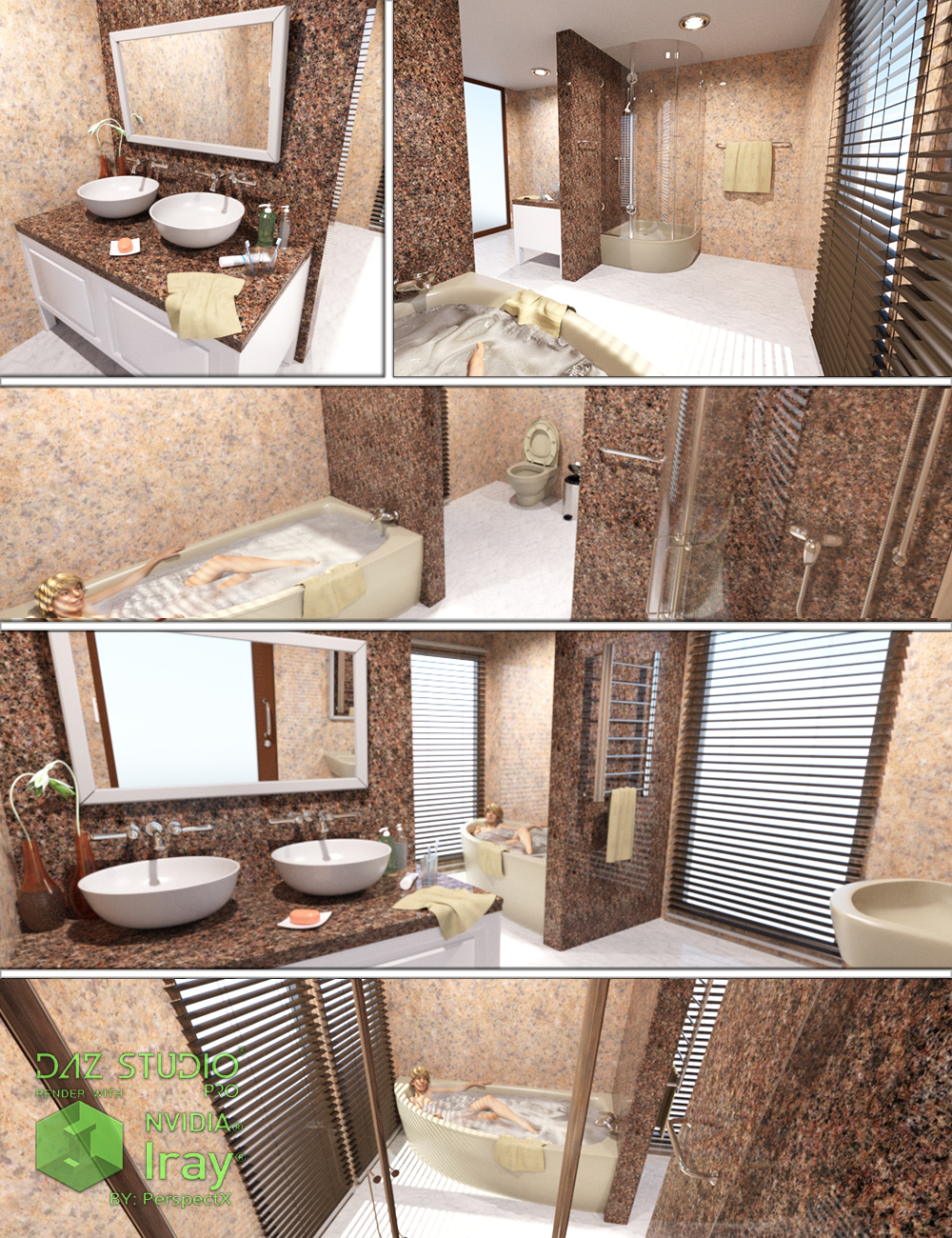 Perspect X Bathroom by: PerspectX, 3D Models by Daz 3D