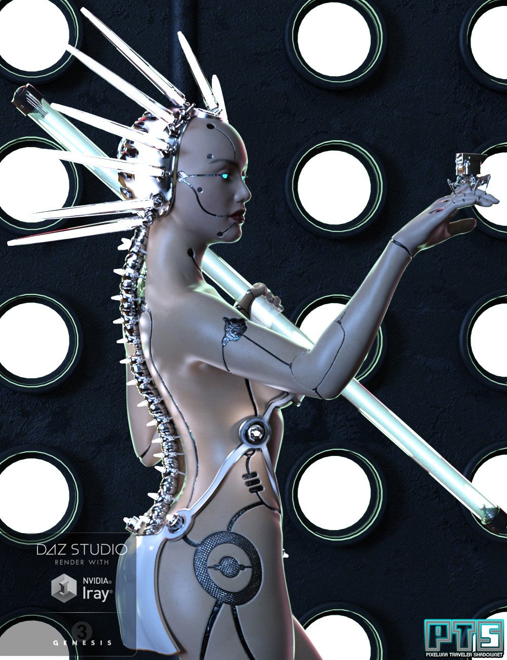 Cosmic Synx Outfit for Genesis 3 Female(s) by: PixelunaTravelershadownet, 3D Models by Daz 3D