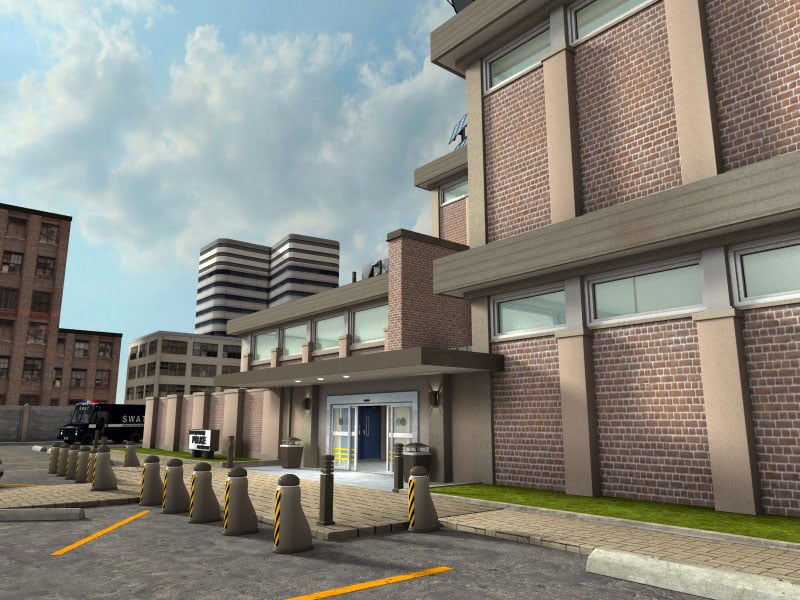 1stBastion Buildings: Police Station 1stBastion Buildings: Police Station by: FirstBastion, 3D Models by Daz 3D
