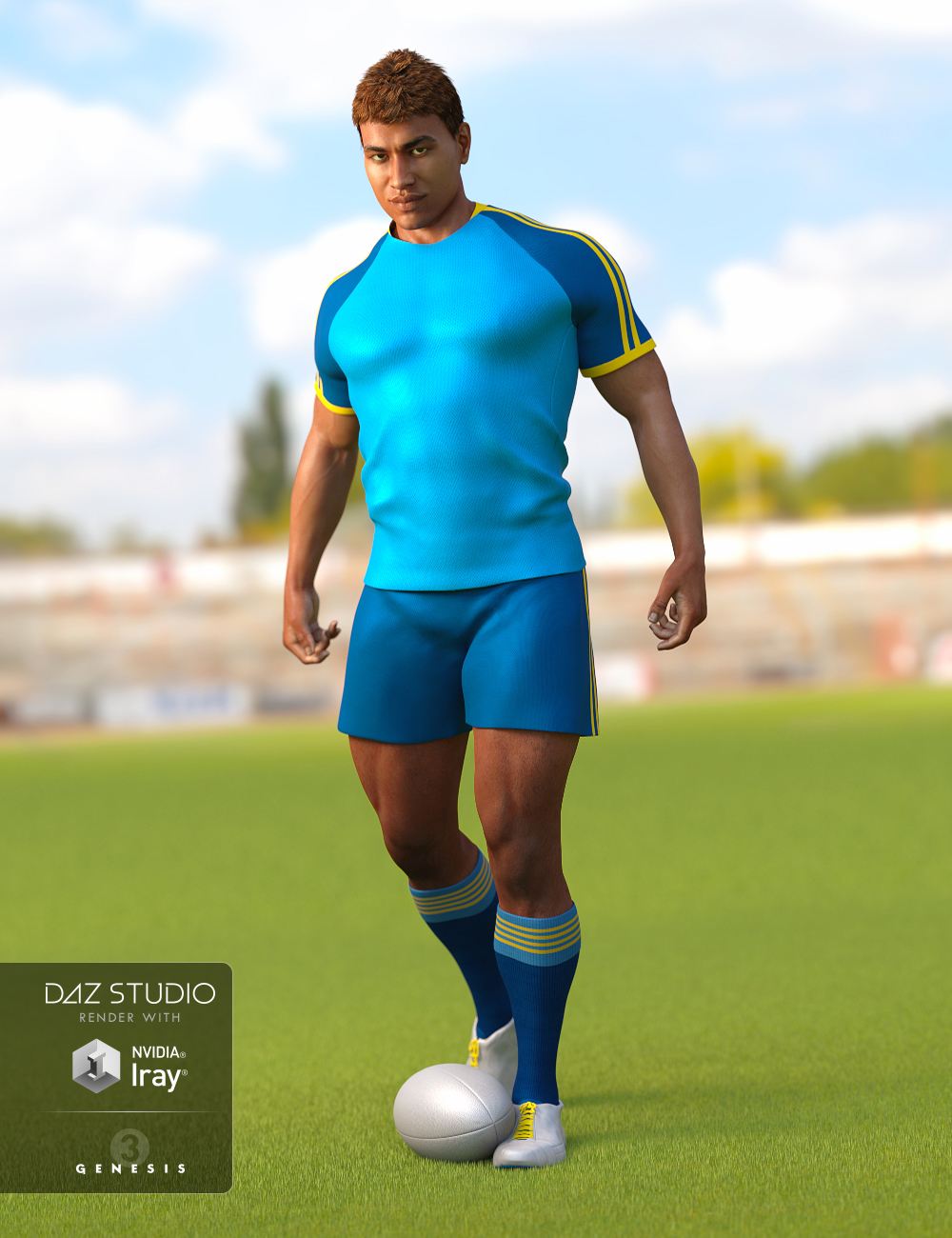 Rugby Uniform for Genesis 3 Male(s)