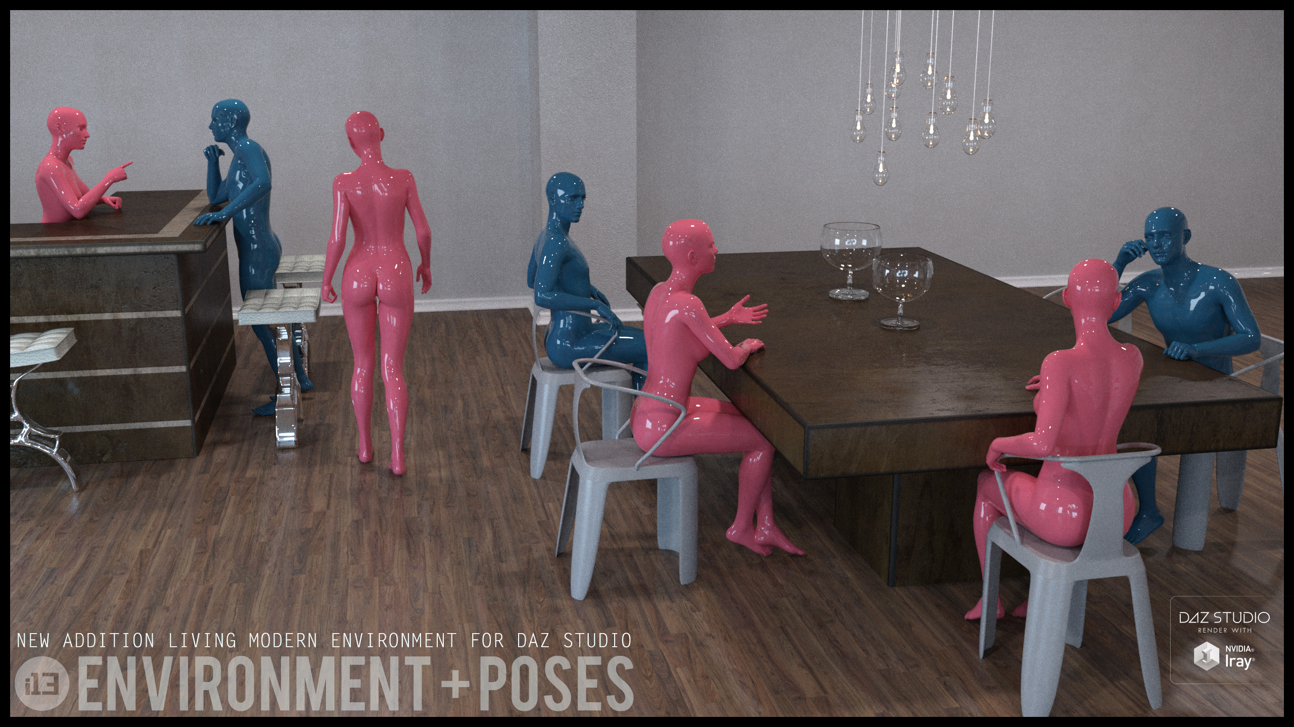 i13 NEW Addition Living Environment with Poses by: ironman13, 3D Models by Daz 3D