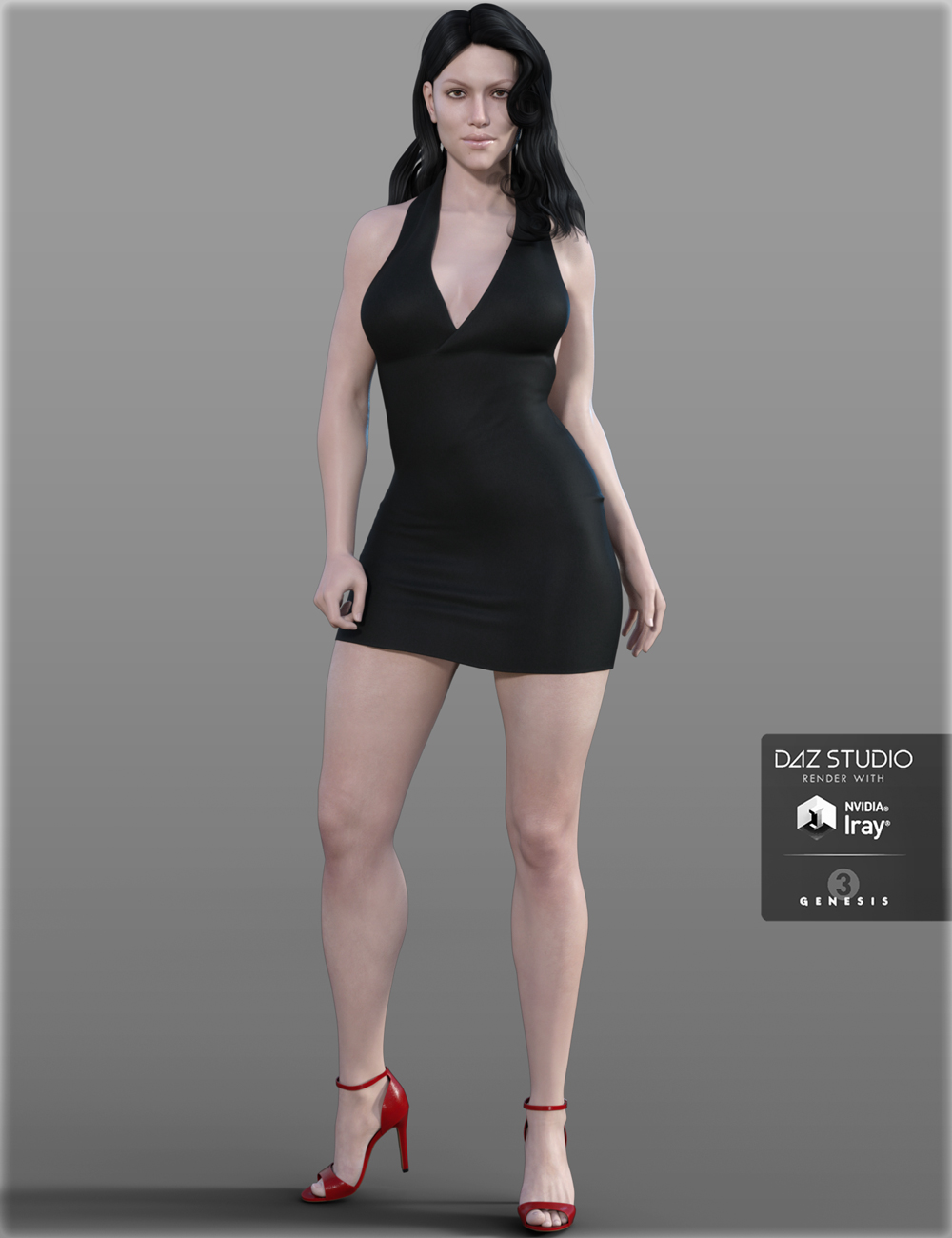 H&C Club Dress B for Genesis 3 Female(s) by: IH Kang, 3D Models by Daz 3D
