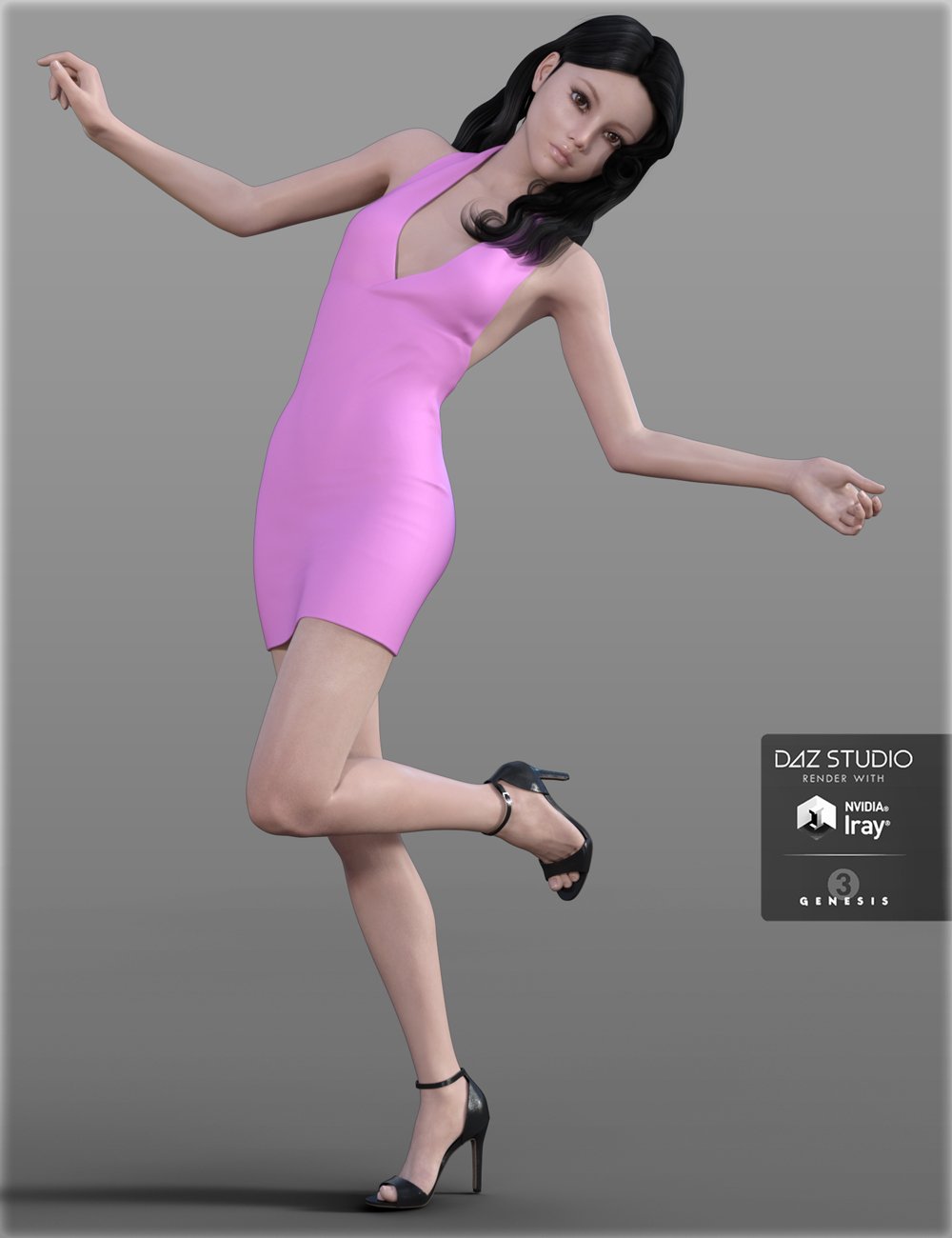 H&C Club Dress B for Genesis 3 Female(s) H&C Club Dress B for Genesis 3 Female(s) by: IH Kang, 3D Models by Daz 3D