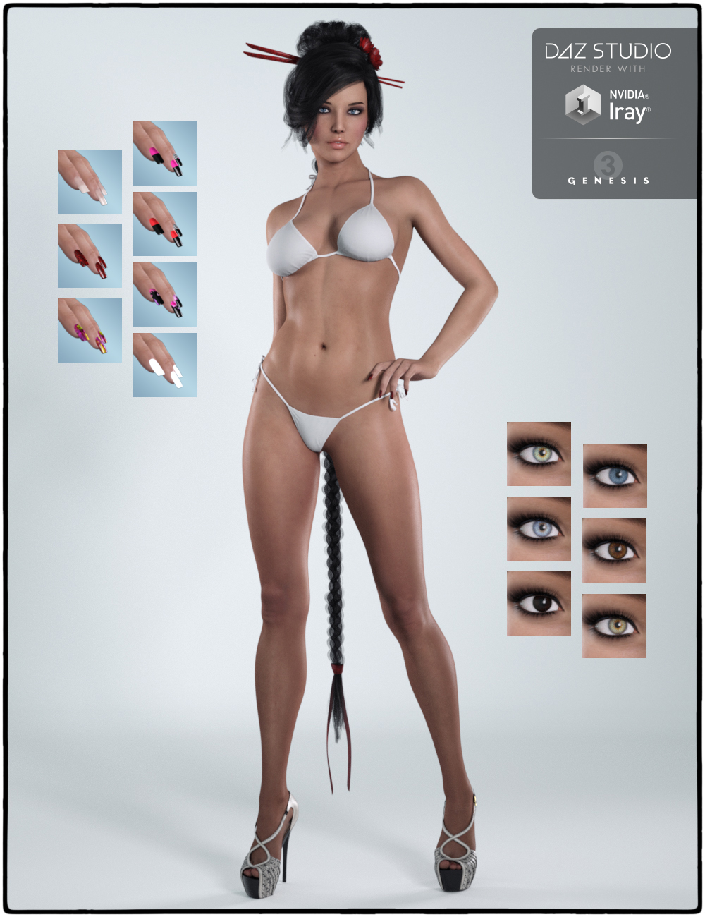 Keisha for Genesis 3 Female(s) by: Digital Touch, 3D Models by Daz 3D
