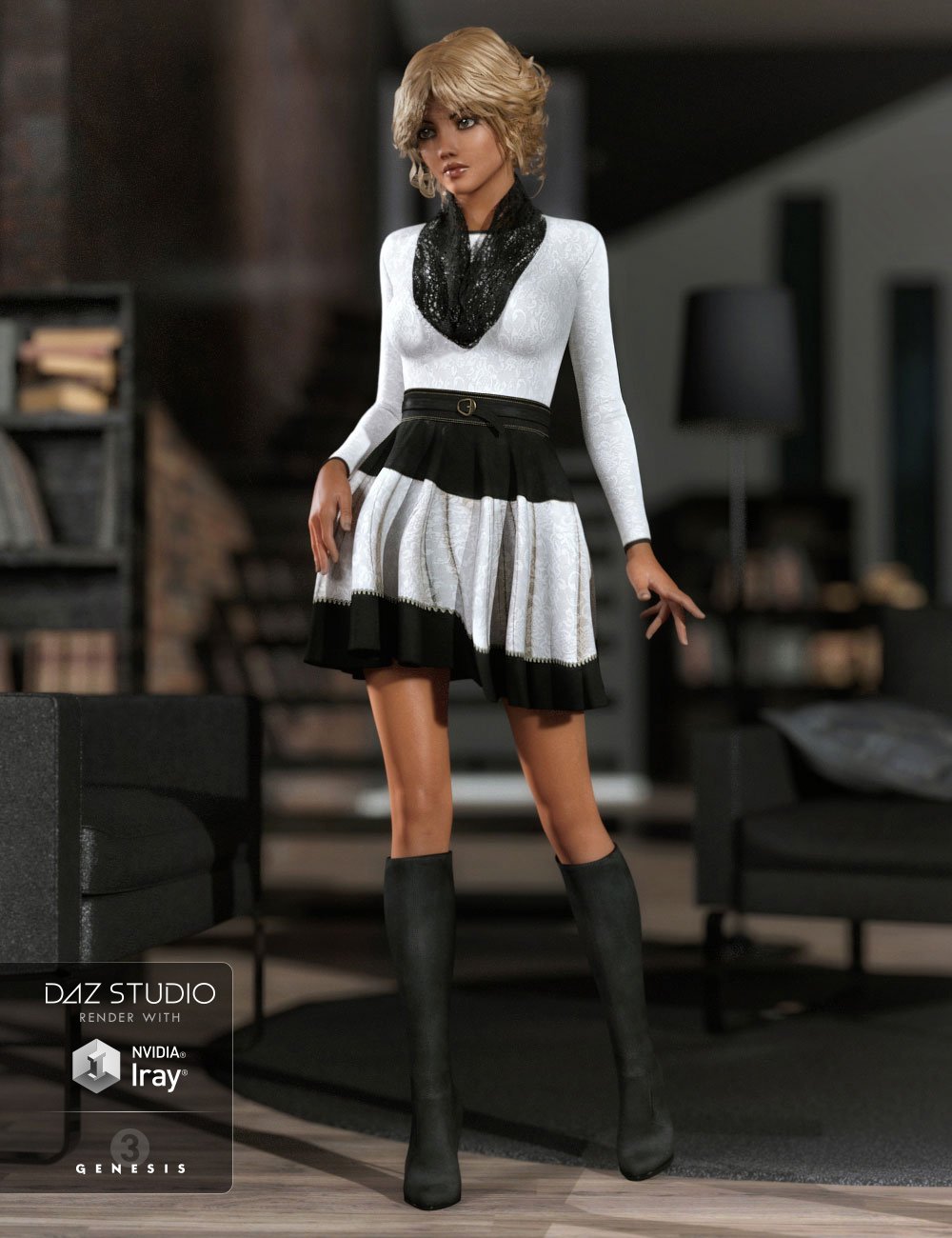 First Date Outfit Textures by: Sarsa, 3D Models by Daz 3D