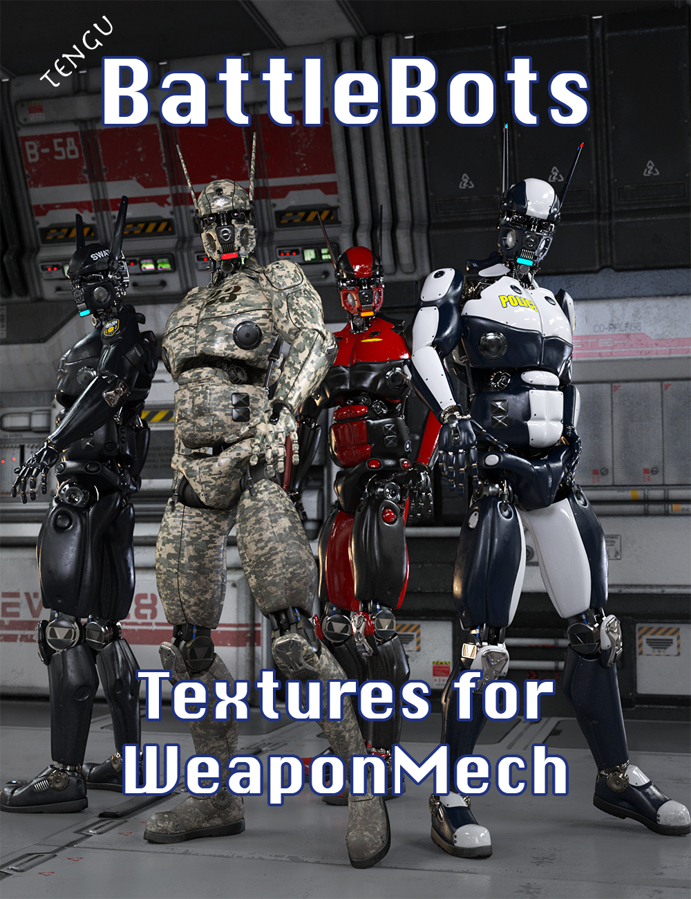 BattleBots for WeaponMech by: Tengu23, 3D Models by Daz 3D