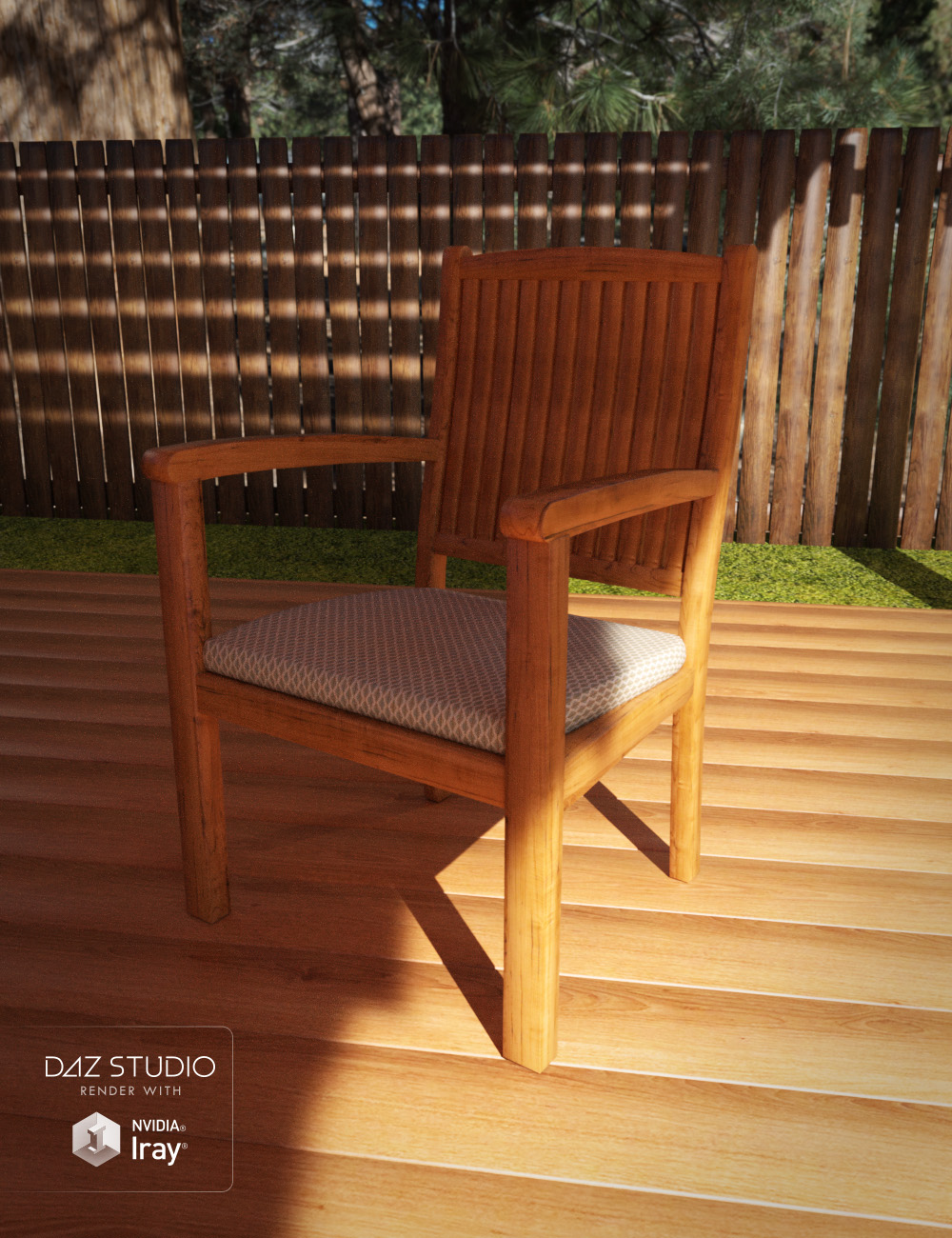 Backyard Pergola by: , 3D Models by Daz 3D