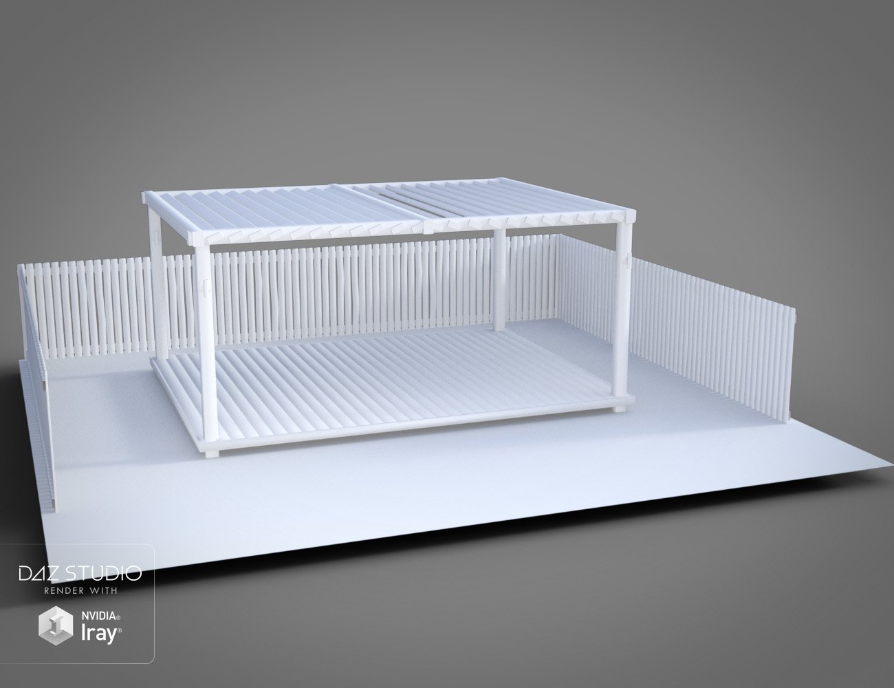 Backyard Pergola Backyard Pergola by: , 3D Models by Daz 3D