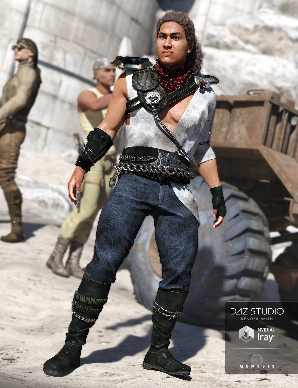 Eternal Desert Warrior Outfit for Genesis 3 Male(s)