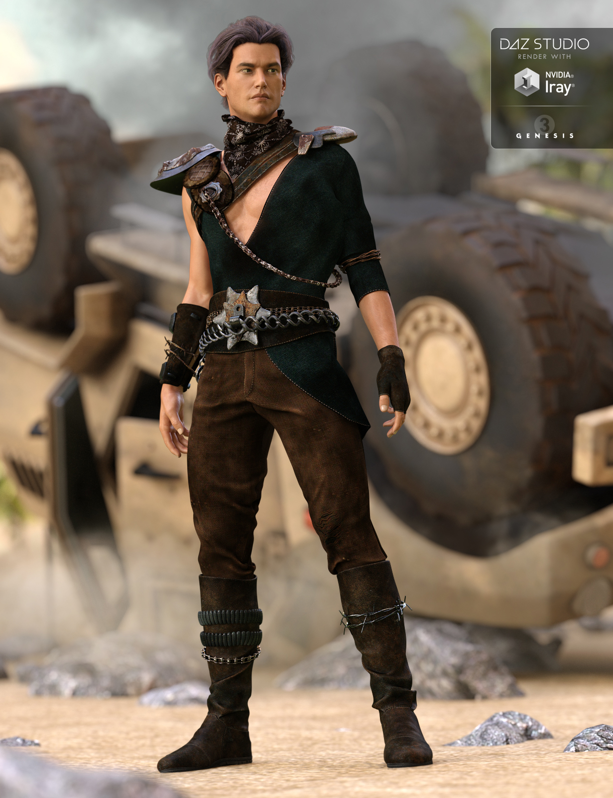 Eternal Desert Warrior Male Textures by: Anna Benjamin, 3D Models by Daz 3D