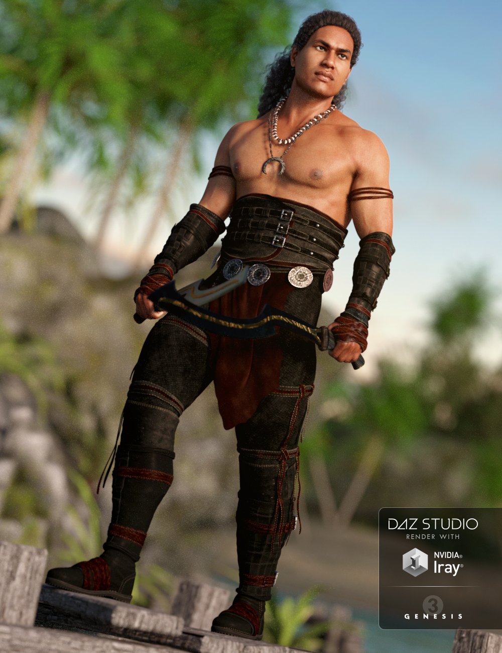 Island Warrior Outfit Textures Island Warrior Outfit Textures by: Anna Benjamin, 3D Models by Daz 3D