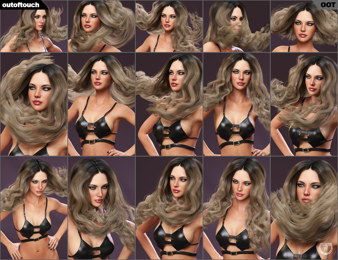 Jazmine Hair by: outoftouch, 3D Models by Daz 3D