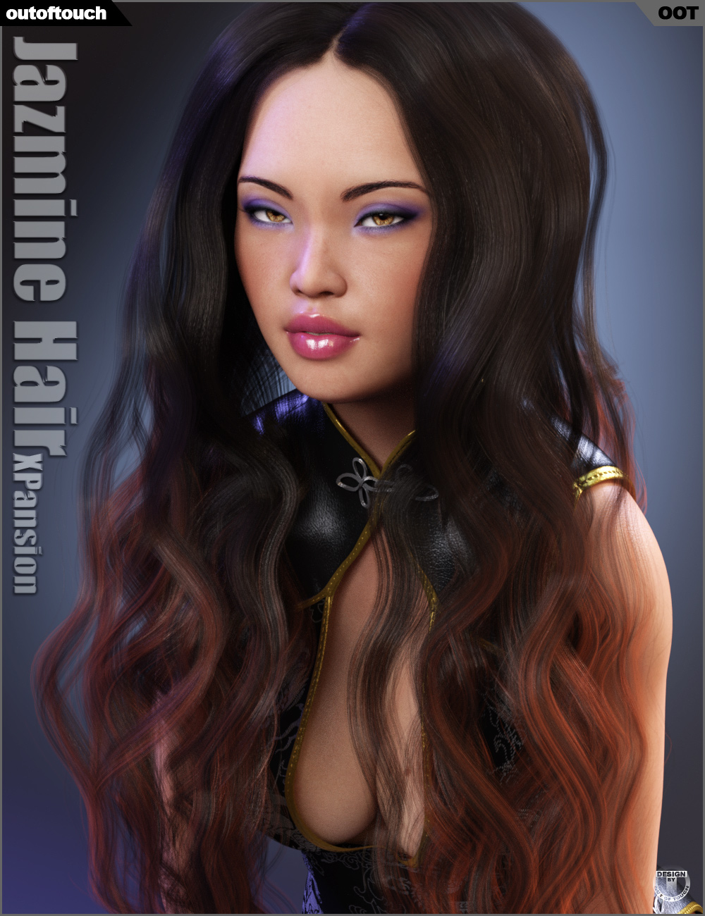 Jazmine Hair XPansion by: outoftouch, 3D Models by Daz 3D