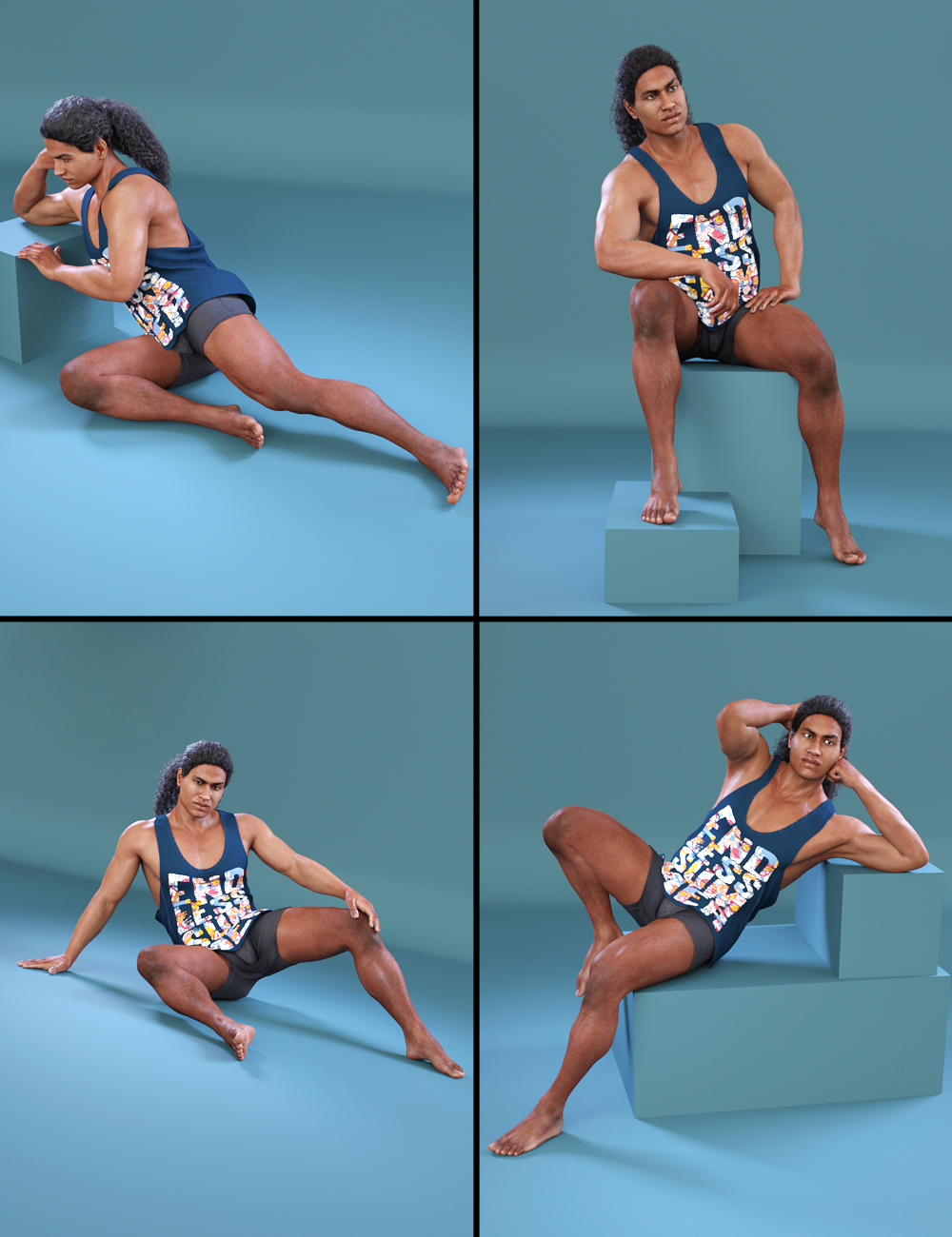 i13 Kimo 7 Pose Collection by: ironman13, 3D Models by Daz 3D