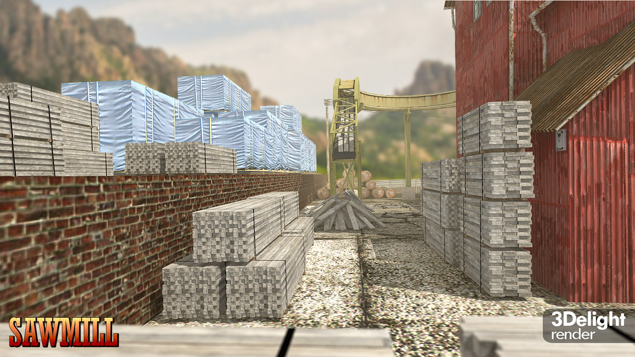 Sawmill Sawmill by: powerage, 3D Models by Daz 3D