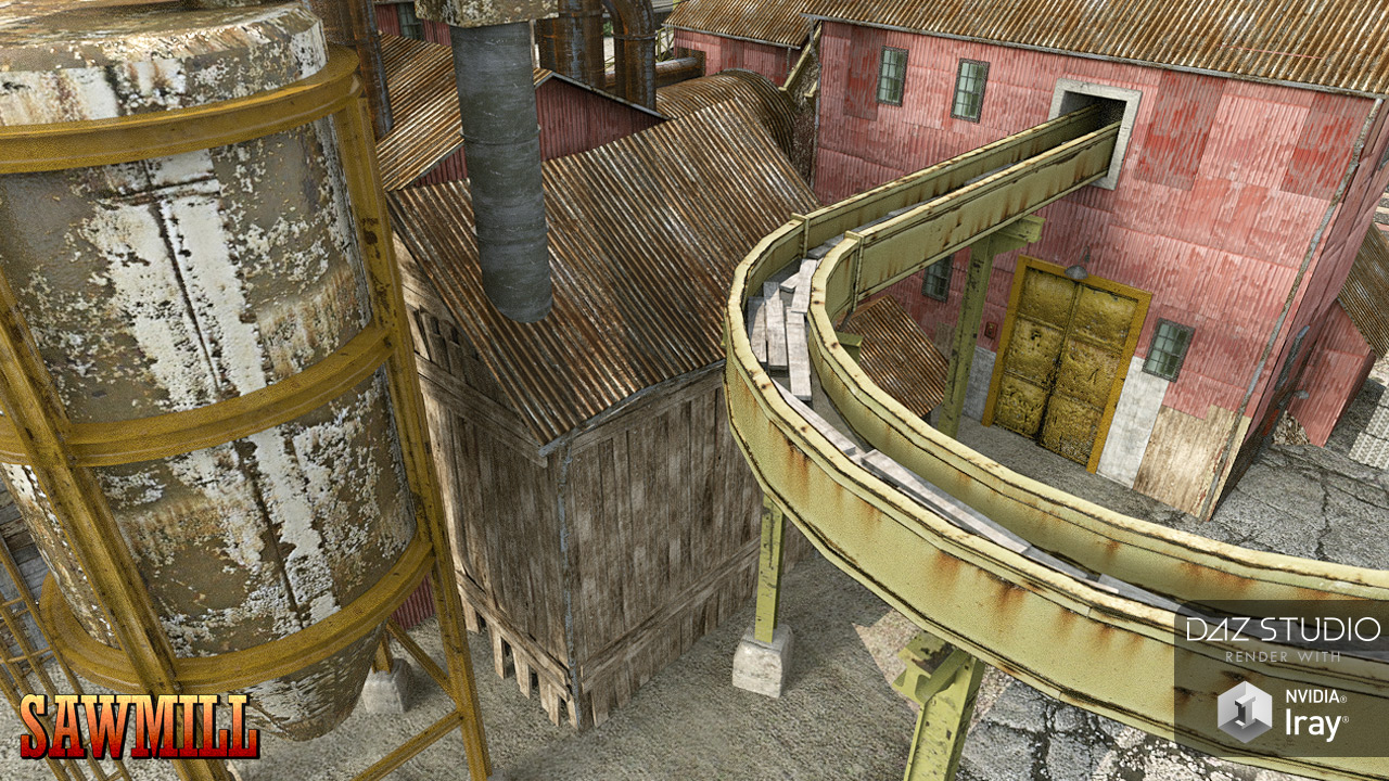Sawmill Sawmill by: powerage, 3D Models by Daz 3D