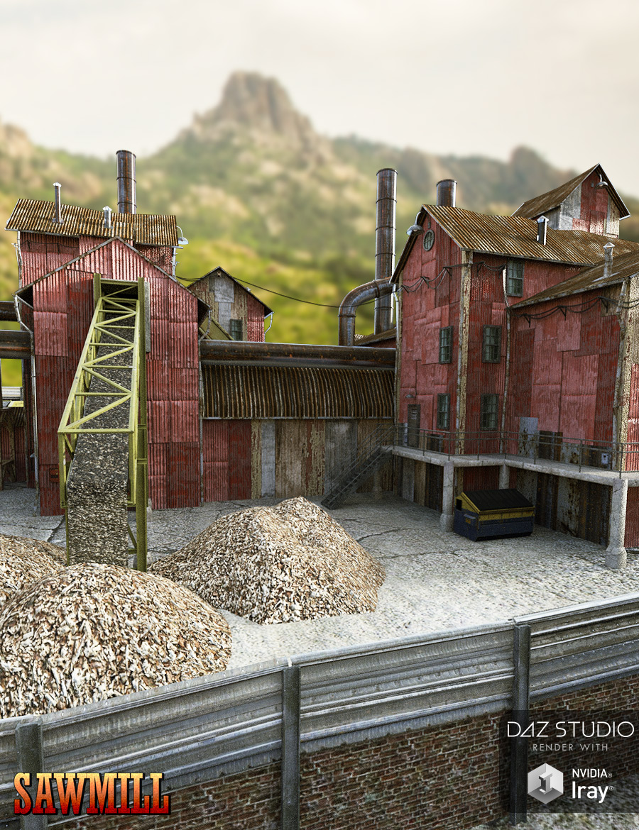 Sawmill by: powerage, 3D Models by Daz 3D