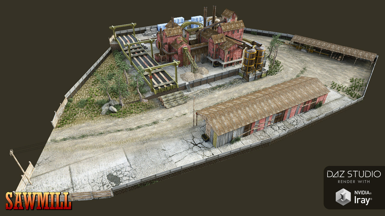 Sawmill Sawmill by: powerage, 3D Models by Daz 3D