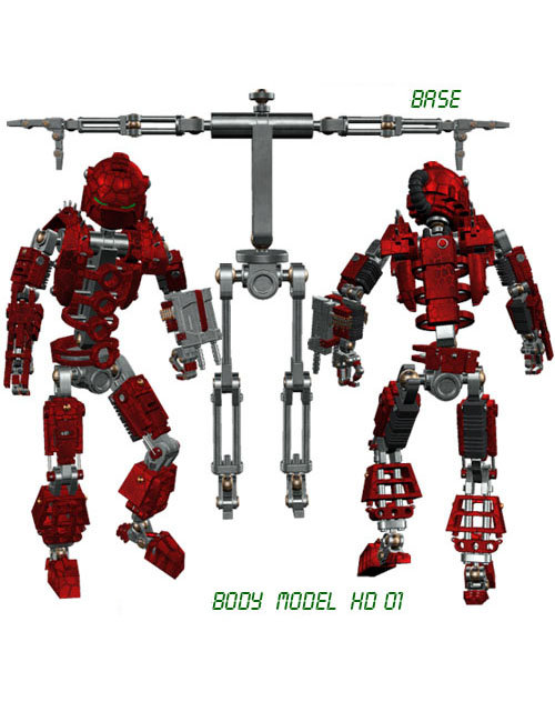 RobotWarrior HD 01 by: , 3D Models by Daz 3D
