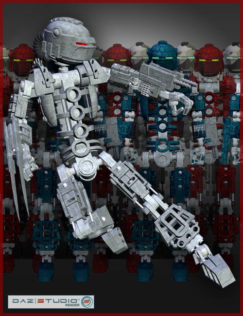 RobotWarrior HD 01 by: , 3D Models by Daz 3D
