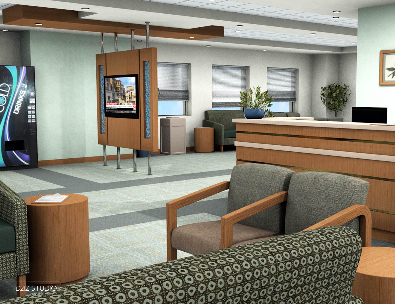 Medical Center Waiting Room by: SloshWerks, 3D Models by Daz 3D