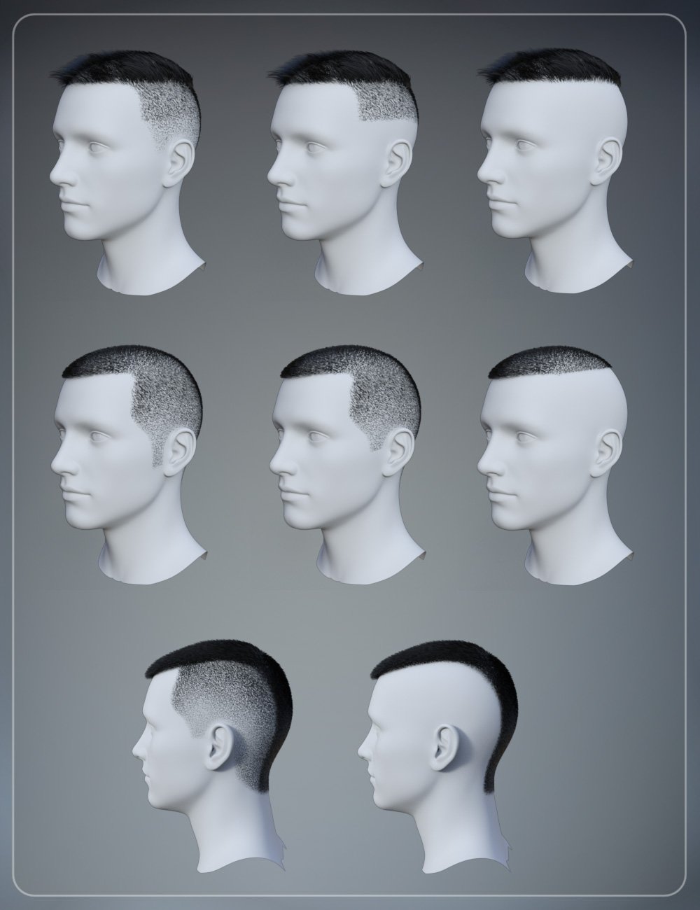 Simple Short Haircut for Genesis 3 Male(s) by: smay, 3D Models by Daz 3D