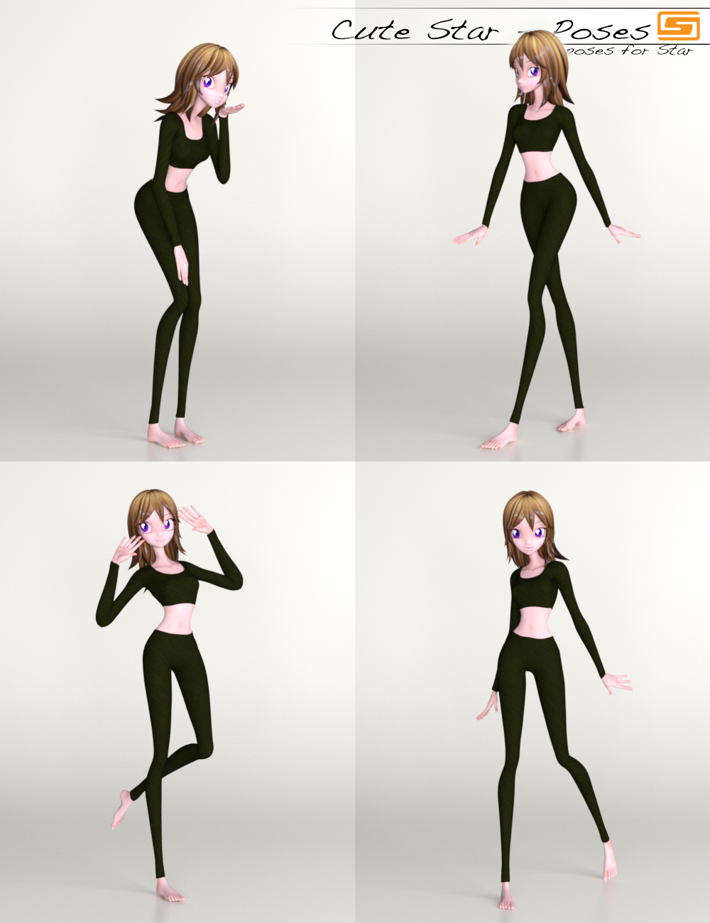 Cute Star - Poses for Star! by: Sedor, 3D Models by Daz 3D