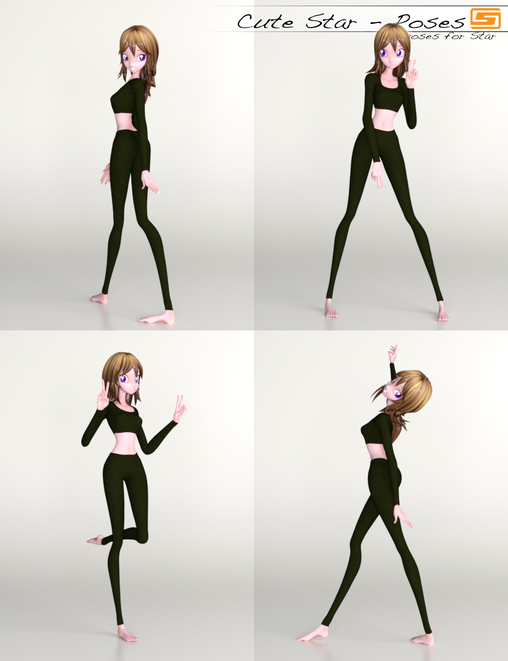 Cute Star - Poses for Star! by: Sedor, 3D Models by Daz 3D