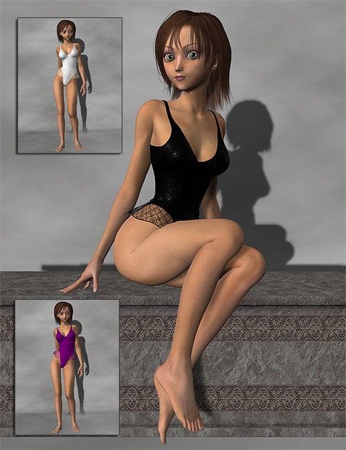 Aiko 3 Teddy Set by: LesthatVal3dart, 3D Models by Daz 3D