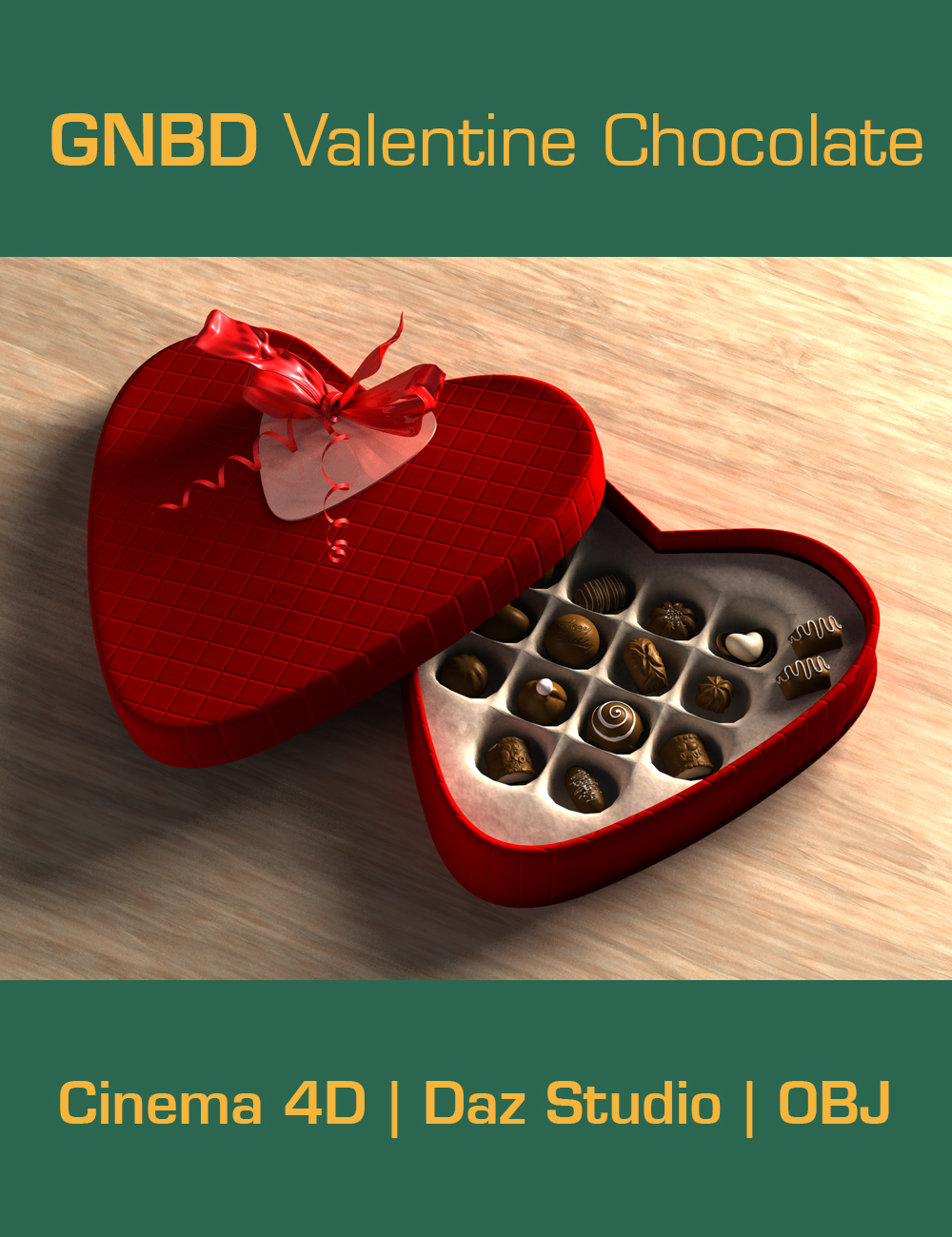 Valentine's Chocolate Box by: Giko, 3D Models by Daz 3D