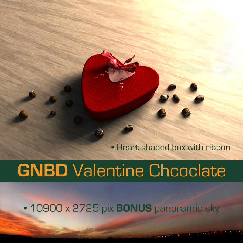 Valentine's Chocolate Box Valentine's Chocolate Box by: Giko, 3D Models by Daz 3D