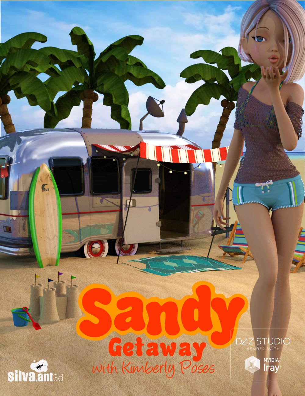 Sandy Getaway by: SilvaAnt3d, 3D Models by Daz 3D
