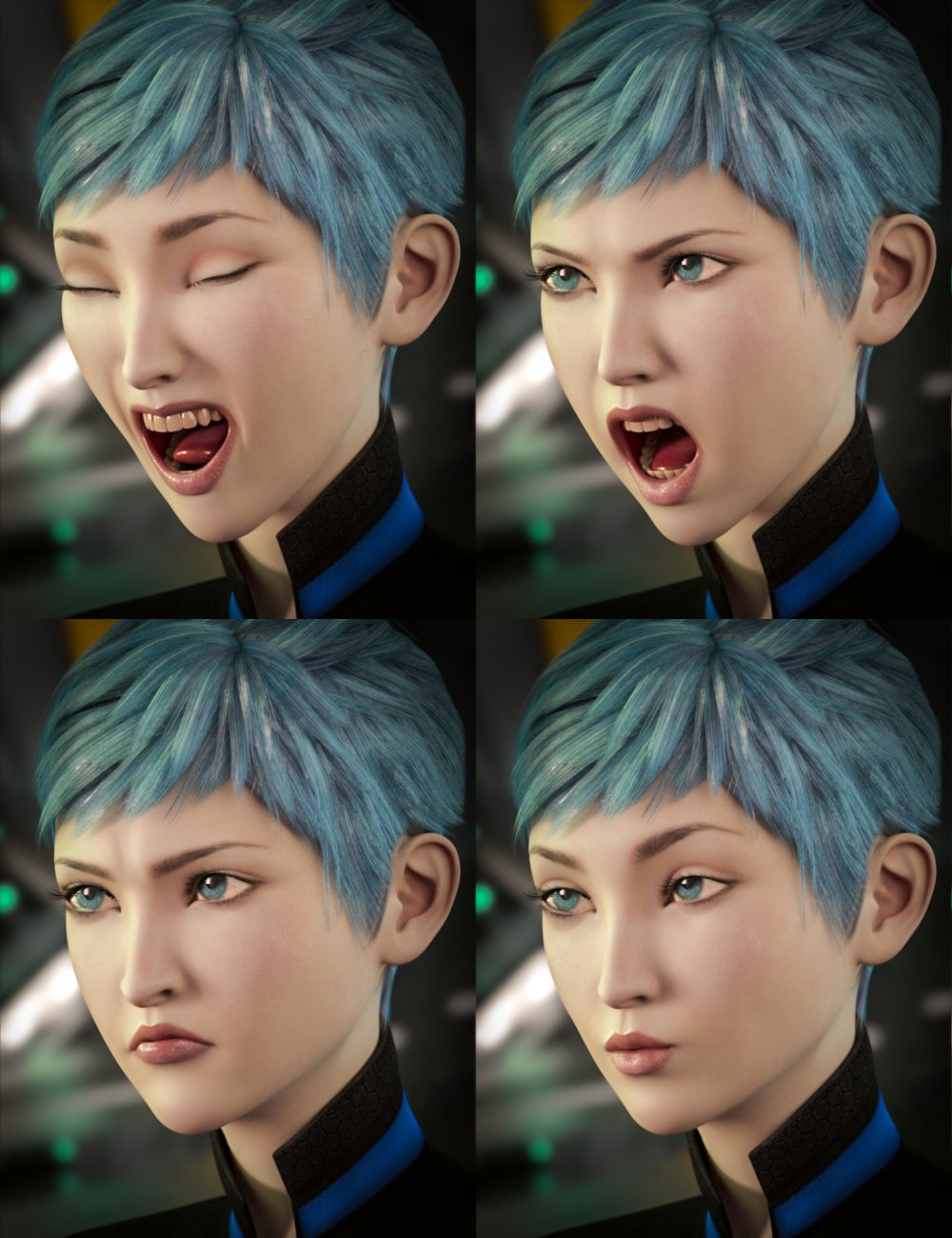 Expressions for Aiko 7 and Genesis 3 Female(s) Expressions for Aiko 7 and Genesis 3 Female(s) by: Diane, 3D Models by Daz 3D