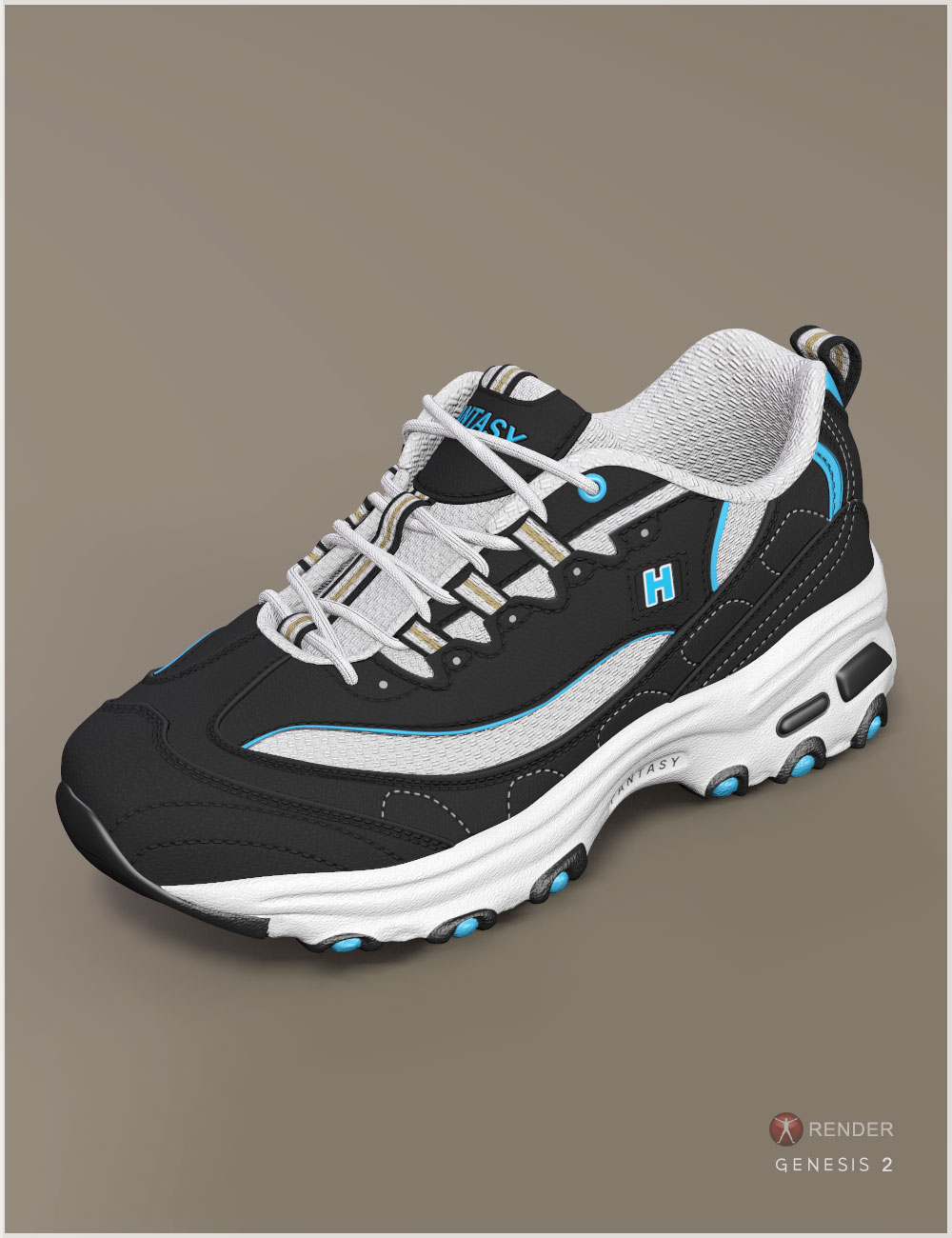 Running Shoes 3 for Genesis 2 & 3 by: Cute3D, 3D Models by Daz 3D