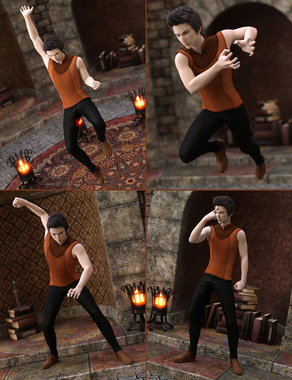 Magical Guy Poses for Kenji 7 Magical Guy Poses for Kenji 7 by: Val3dart, 3D Models by Daz 3D