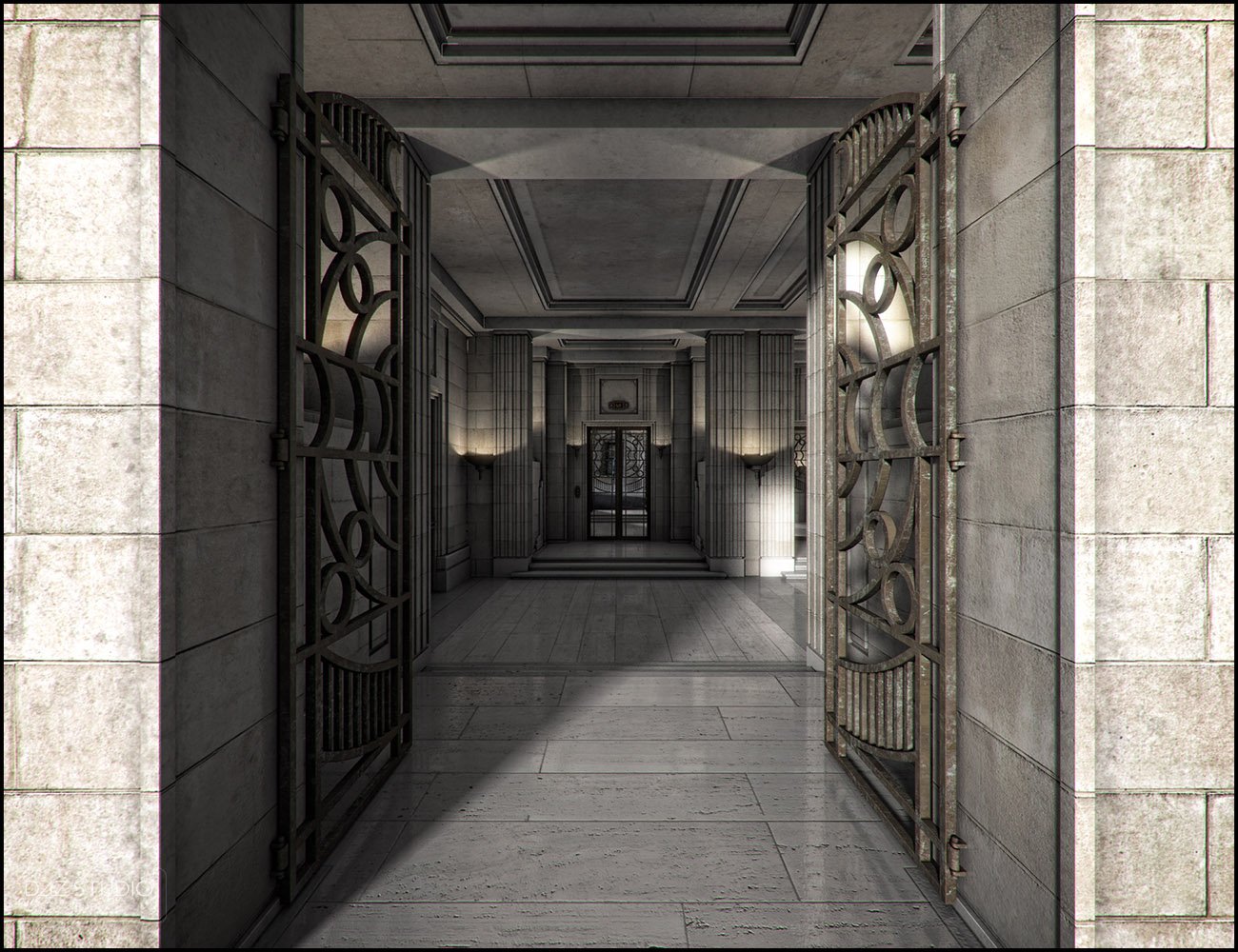 Deco Lobby Deco Lobby by: Jack Tomalin, 3D Models by Daz 3D
