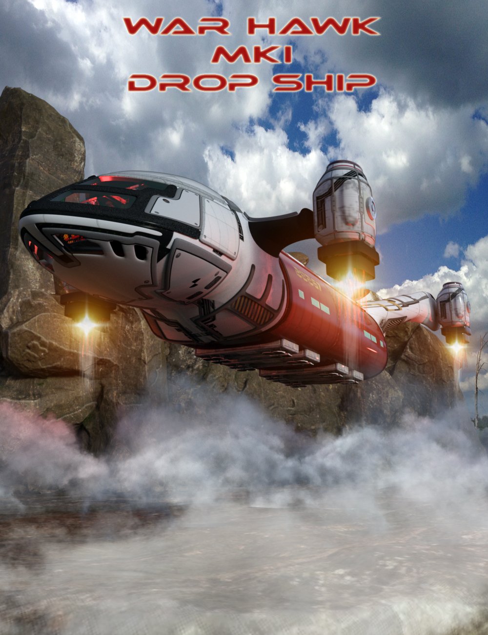 War Hawk MKI Drop Ship by: DarkMatter, 3D Models by Daz 3D