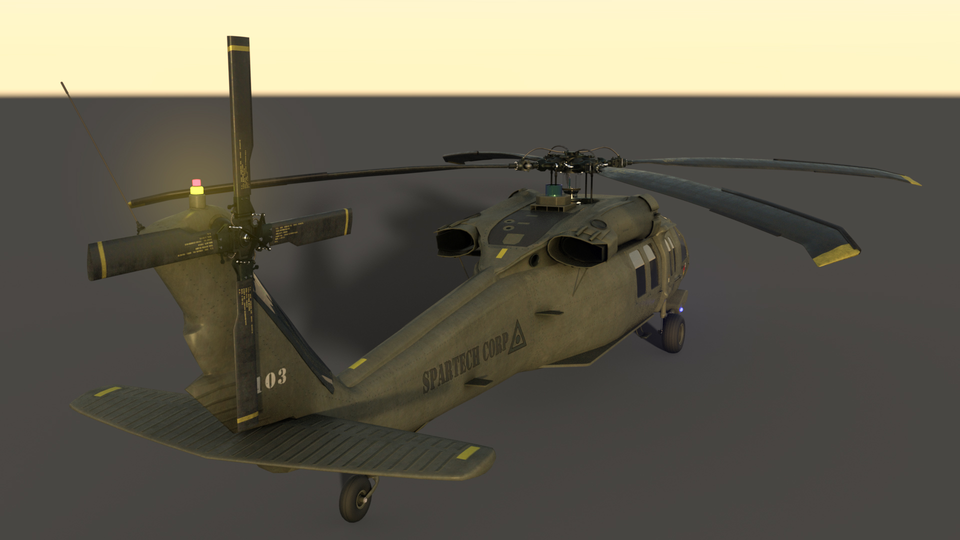 DarkHawk Helicopter by: DarkEdgeDesign, 3D Models by Daz 3D