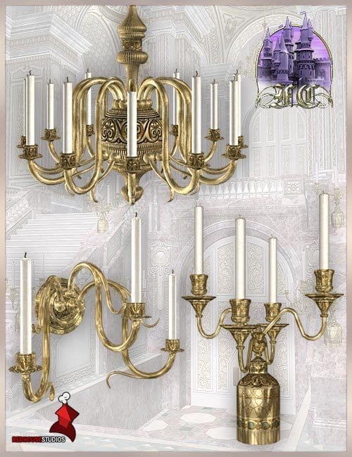 Fairytale Collection - PE Fixtures and Fittings by: , 3D Models by Daz 3D