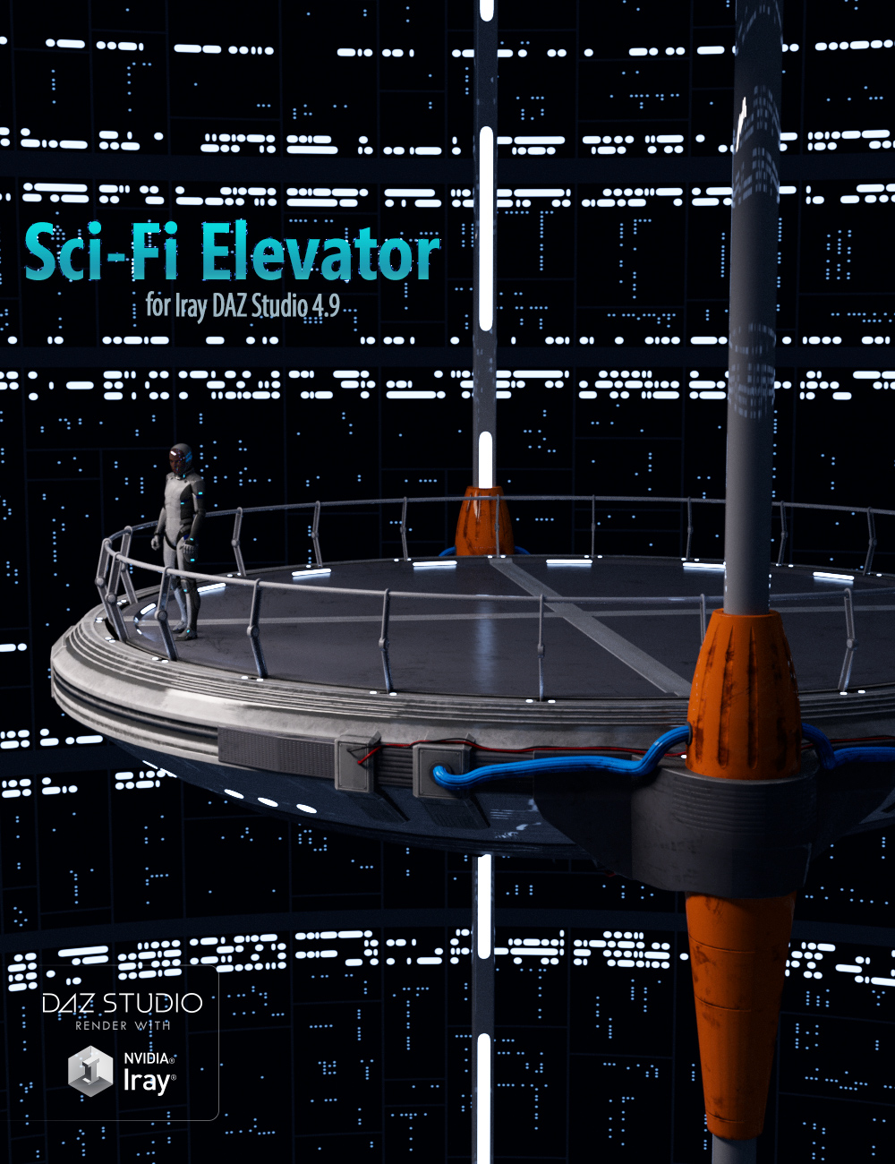 Sci-Fi Elevator by: Andrey Pestryakov, 3D Models by Daz 3D