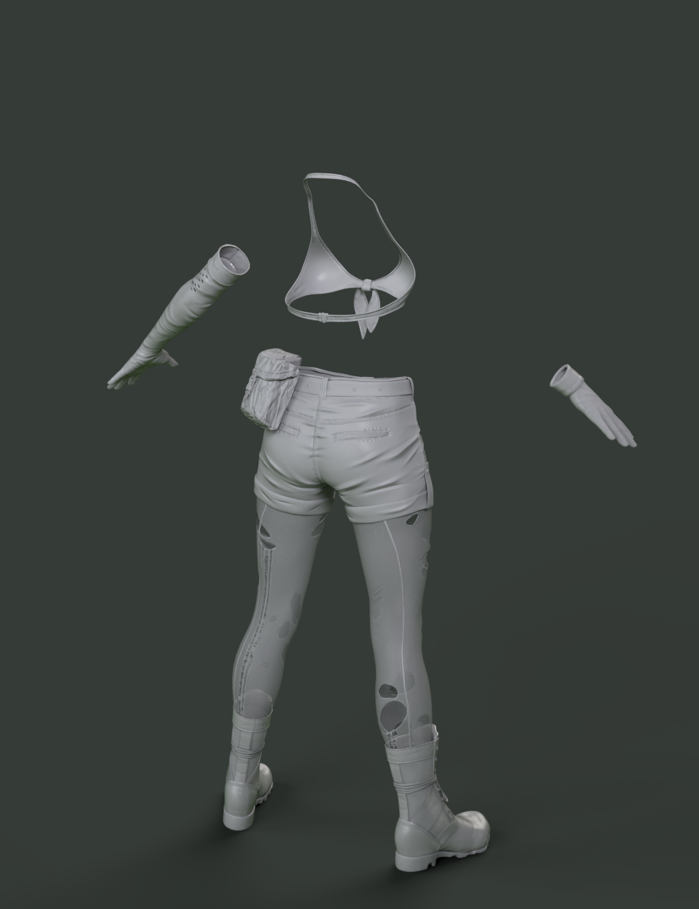 Slide3D Deadly Silence Clothes for Genesis 3 Female(s) by: Slide3D, 3D Models by Daz 3D