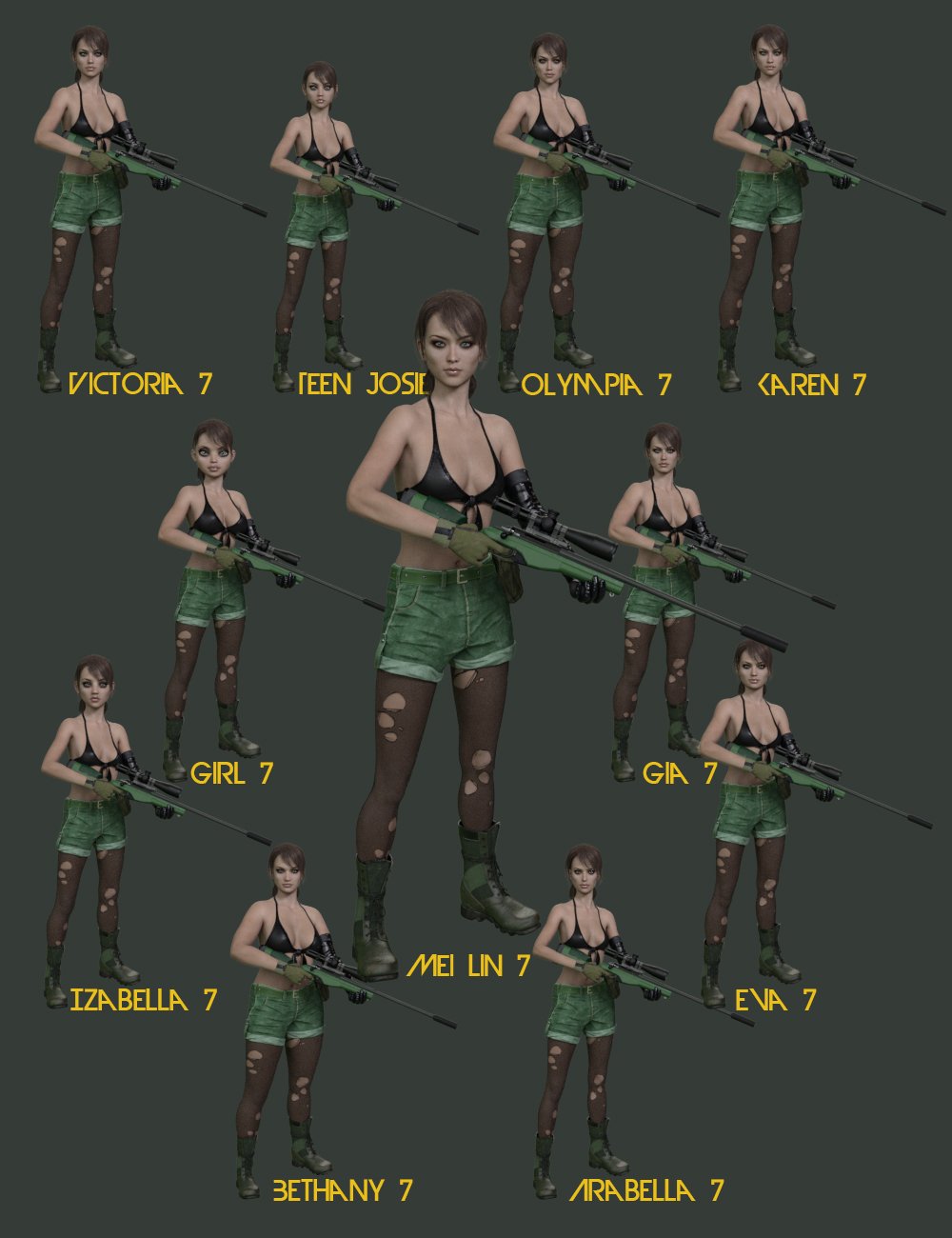 Slide3D Deadly Silence Clothes for Genesis 3 Female(s) Slide3D Deadly Silence Clothes for Genesis 3 Female(s) by: Slide3D, 3D Models by Daz 3D